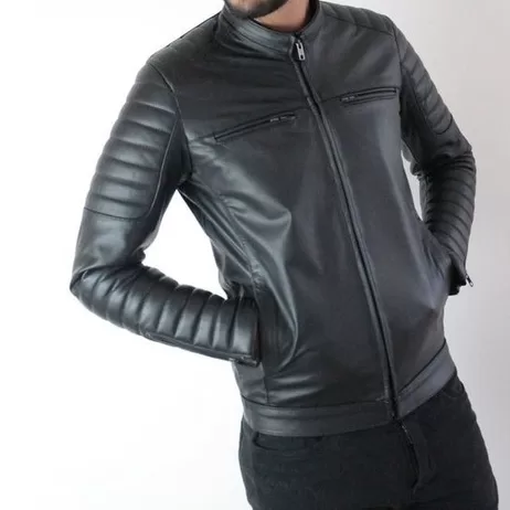 Jaqueta masculina de Couro de vaca legitimo e resi