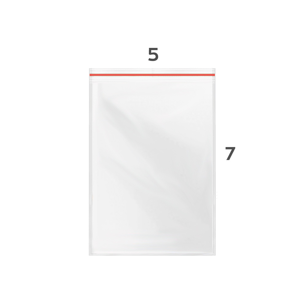 Saco Hermetico Saquinho Fecho Zip lock N01 5x7cm 100und