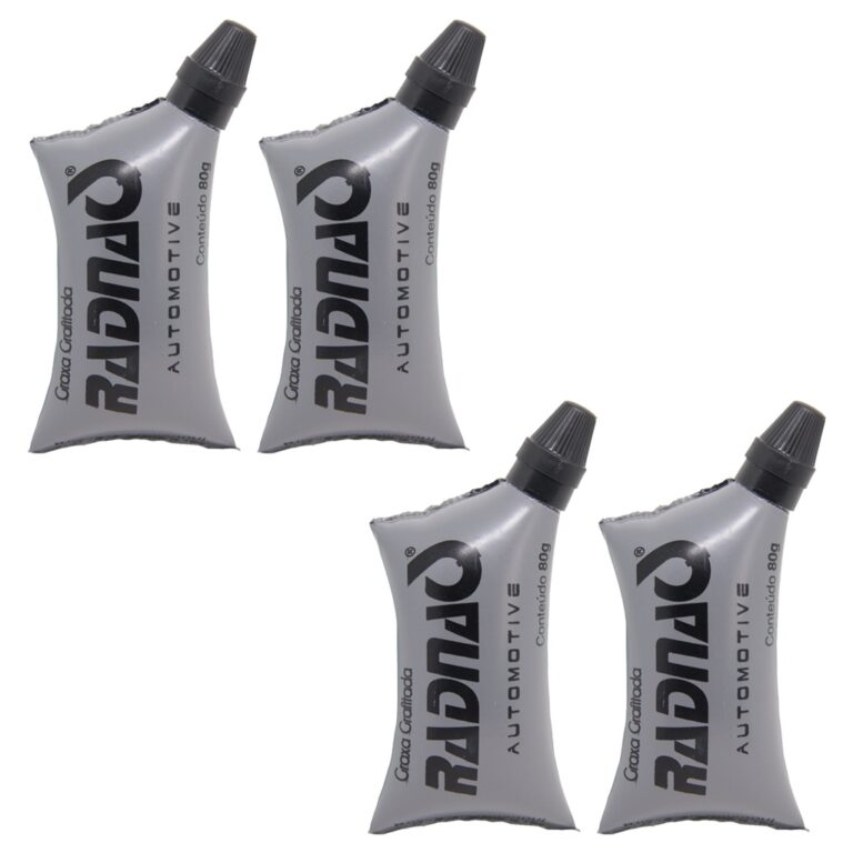 Kit com 4 Graxa Grafitada Lubrificante de Chassi, 
