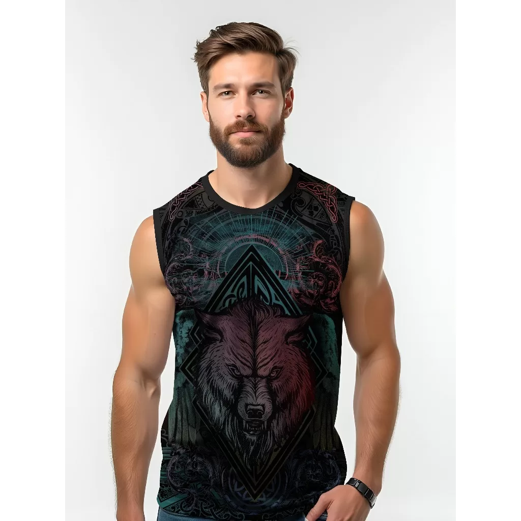 Camiseta Dry Fit Masculina UV 50+ Fenrir Estampada Academia Corrida Treino Casual