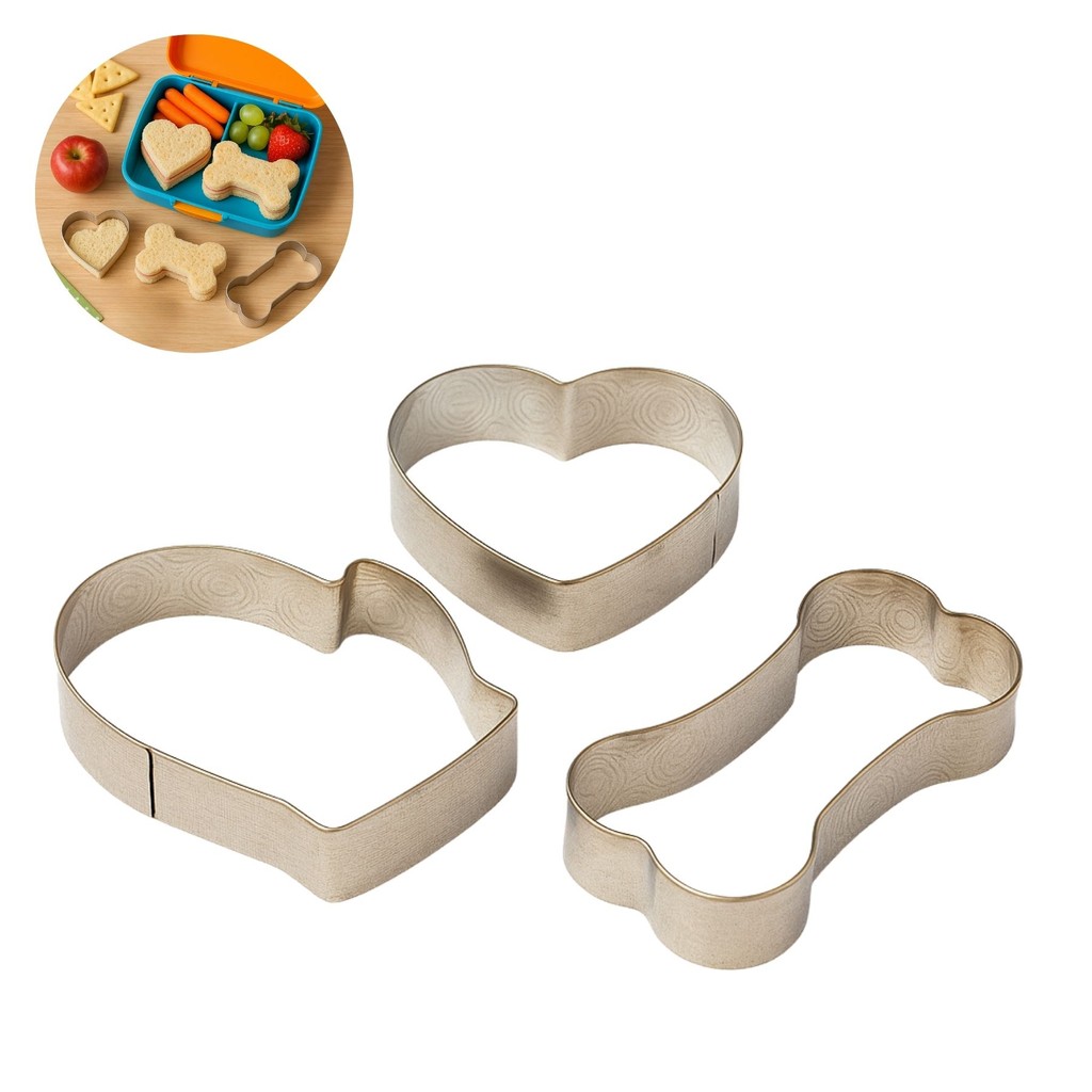 Jogo De Modeladores Decorativos 3 Unidades Inox Dasshaus