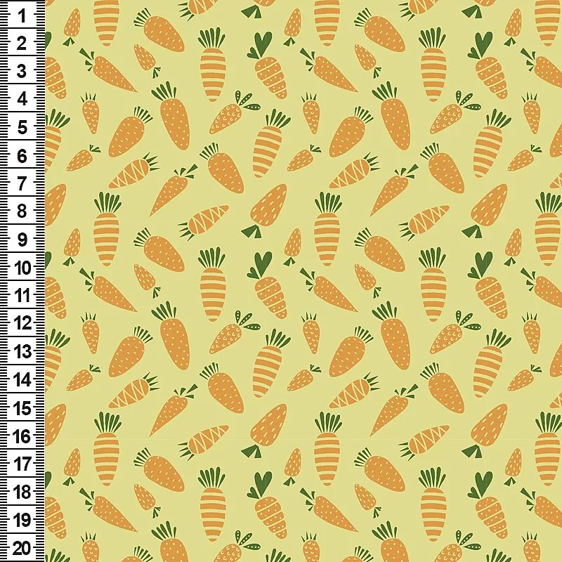 TRICOLINE ESTAMPADO CENOURAS  AMARELO