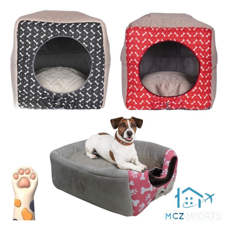 Cama Toca Iglu 3 em 1 para Cachorro e Gato Caminha