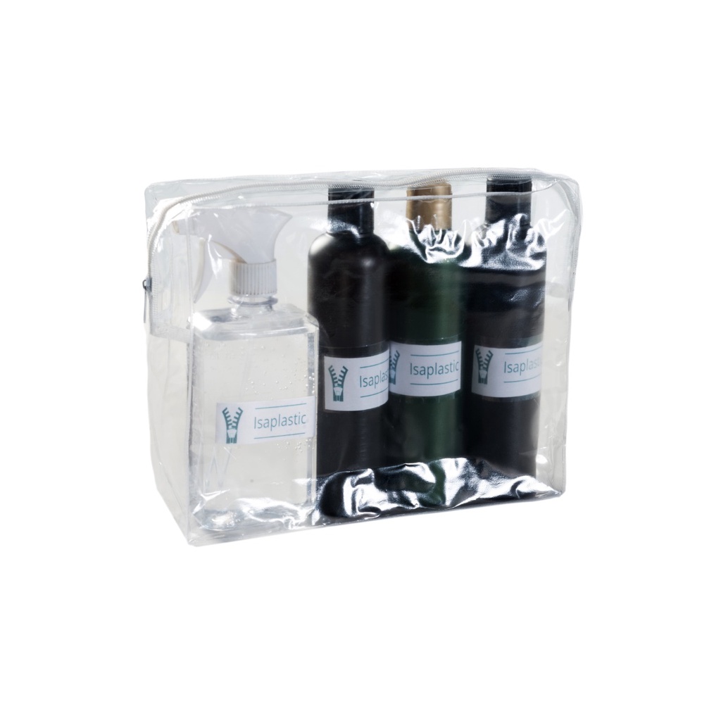 Kit 10 Necessaire Pvc Transparente Multiuso Tam P  M G