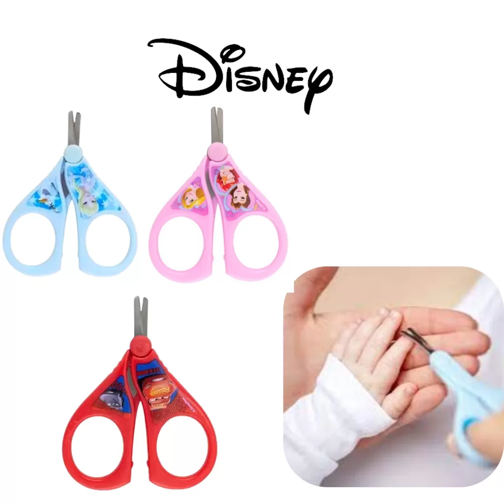 Tesoura de Unha Infantil Bebê Disney Carros Frozen Princesas Ponta Redonda Etihome