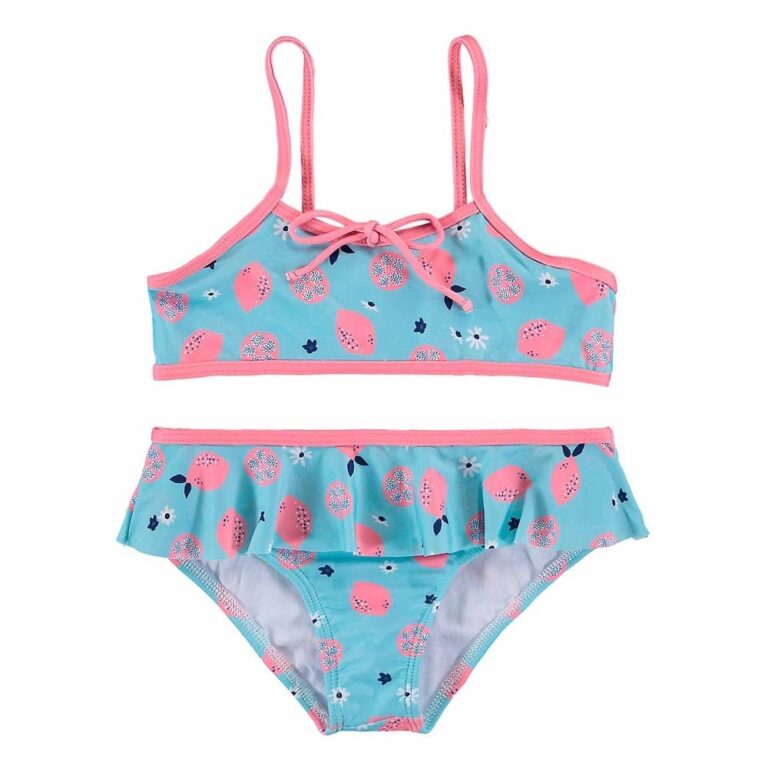 Biquini Infantil Proteção UV 50+ Azul Fruit Flow