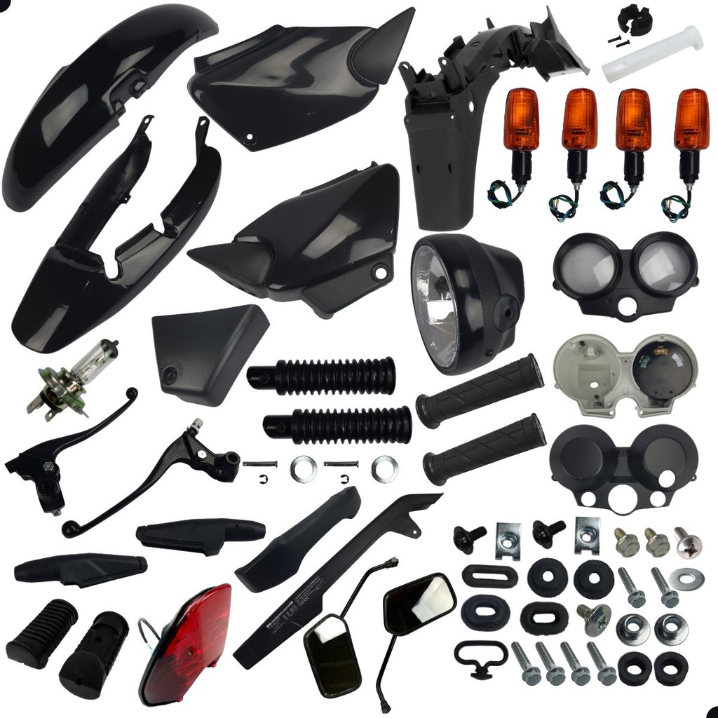 CARENAGEM RABETA PARALAMA TRASEIRO CG FAN 125 2004 A 2008