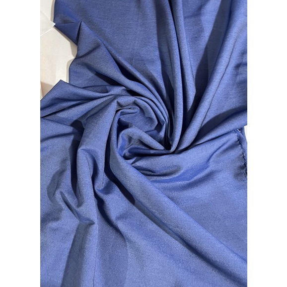 Tecido Jeans leve Chambrê azul (1,00m x 1,50m)