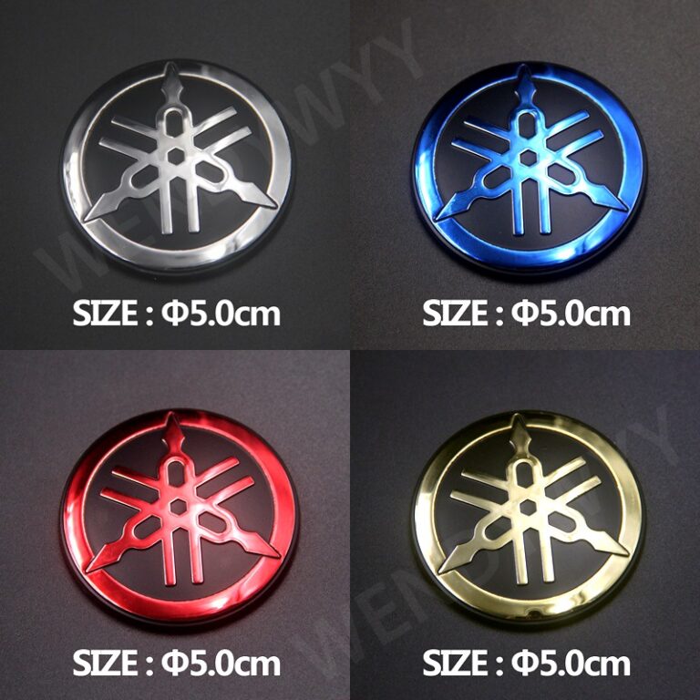 1 Pcs 50mm 3D Levantadas Motocicleta Decalque Do E