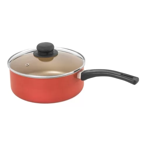 Panela com Teflon 20 cm Antiaderente com Tampa de 