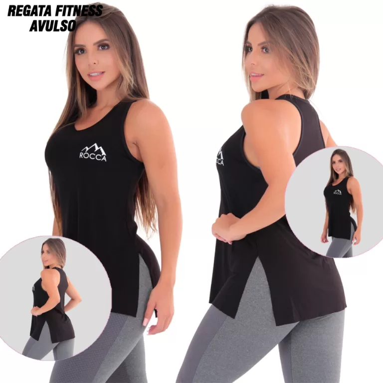 Blusa Feminina Regata Rocca Tapa Bumbum Viscose So