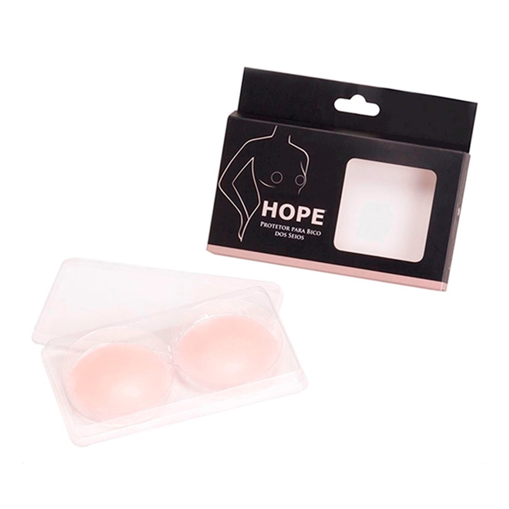 Par Protetor de Mamilos Hope 1003 Não Marca Cobertura Silicone Adesiva