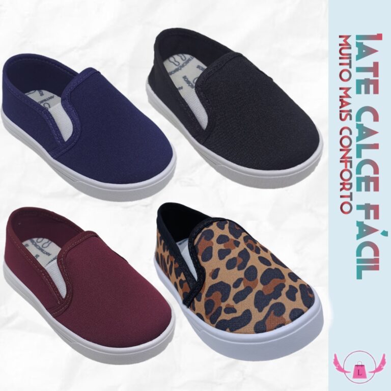 Tênis Infantil E Bebe Criança Slip Slipe On Meni