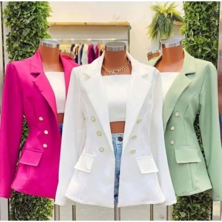 Blazer Feminino Casaquinho Maxi Longo Sobretudo Al