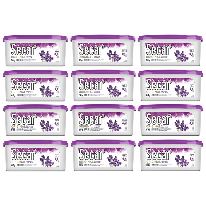 12 unid, Anti Mofo Desumidificador Secar Original 80g Cada Guarda Roupas Closet Armários Organização