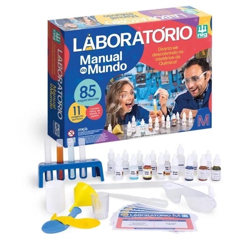 Kit 85 Experiências Laboratório Manual do Mundo 
