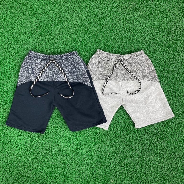 Kit 2 Bermudas Moletom Bebê Infantil Juvenil R