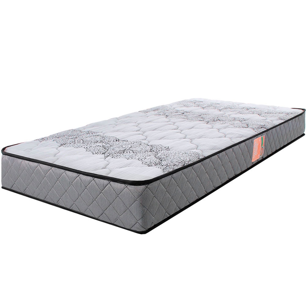 Colchão Solteiro Ortopédico Firme Espuma D33 Antialérgico Certificado 88x188x17cm – BF Colchões
