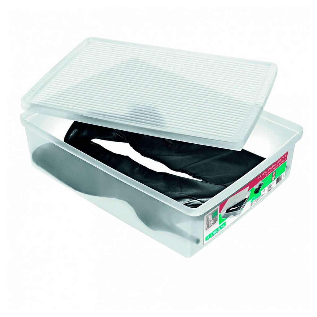Caixa Organizadora Transparente Ordene – Modelo Extra Grande para Botas