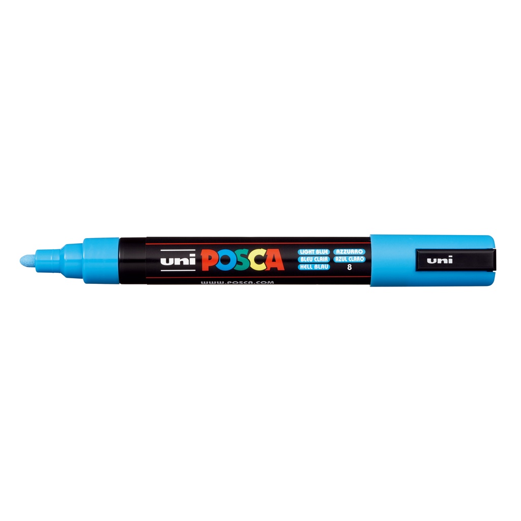 Caneta Posca Azul Clara Pc-5m Ponta 2,5mm – Uniball