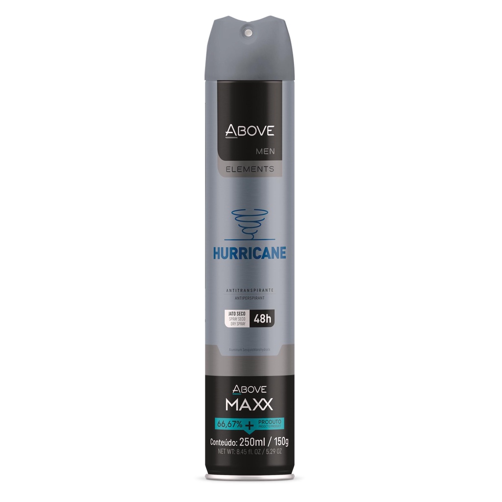 Above Desodorante Maxx Elements Hurricane 250ml/150g