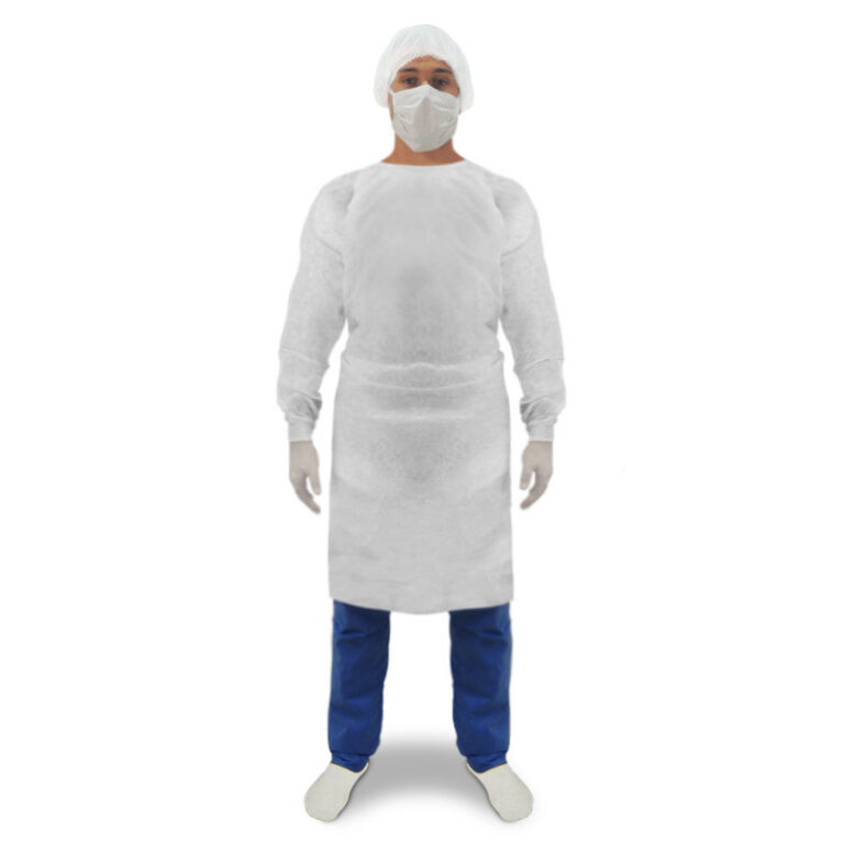 Avental Descartável Jaleco Branco – Pacotes