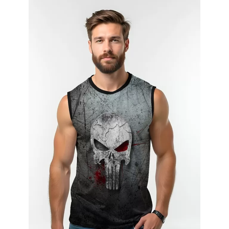 Camiseta Dry Fit Masculina UV 50+ Justiceiro Estam
