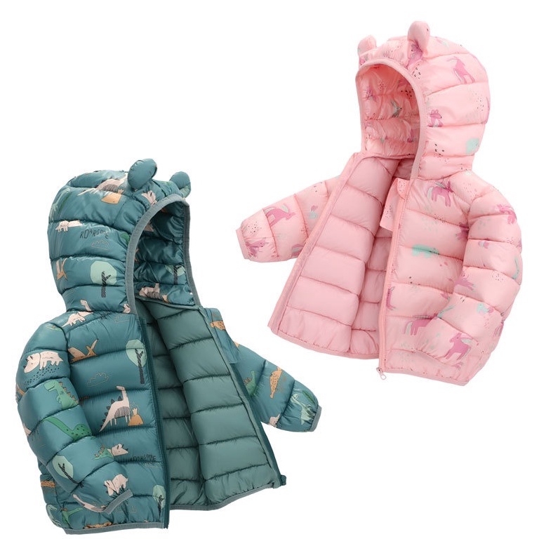 Casaco De Inverno Infantil Grosso De Algodão Esta