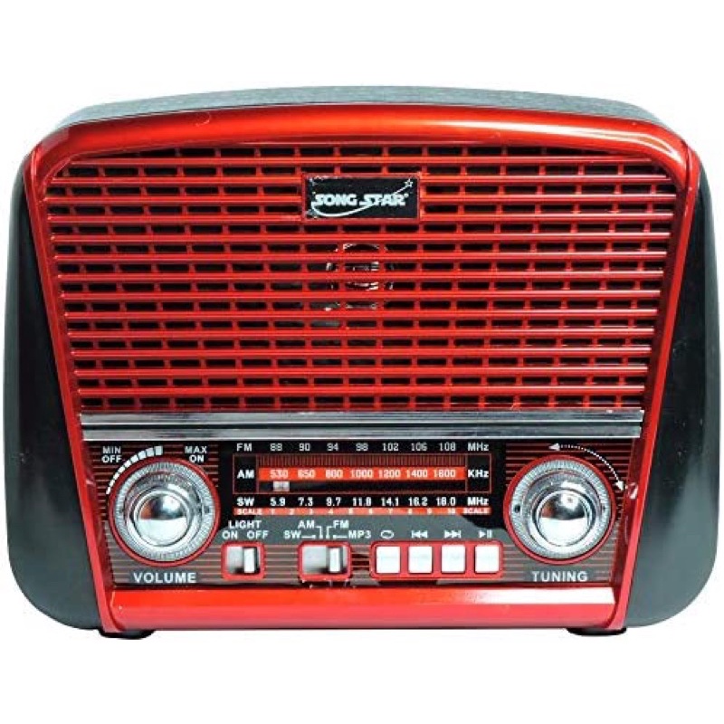 rádio retro Bluetooth Am/FM
