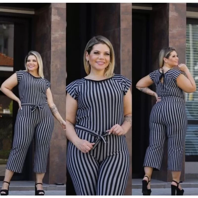 macacão  pantacurt  listrado e liso,no suplex ,várias cores veste do 44 ao 46