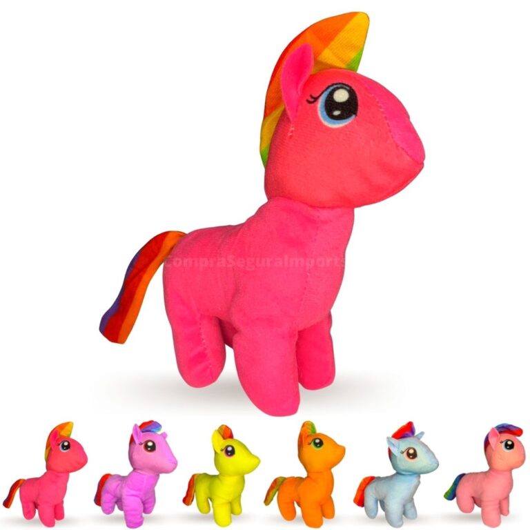 Unicórnio De Pelúcia Brinquedo Bebê Macio 23cm 