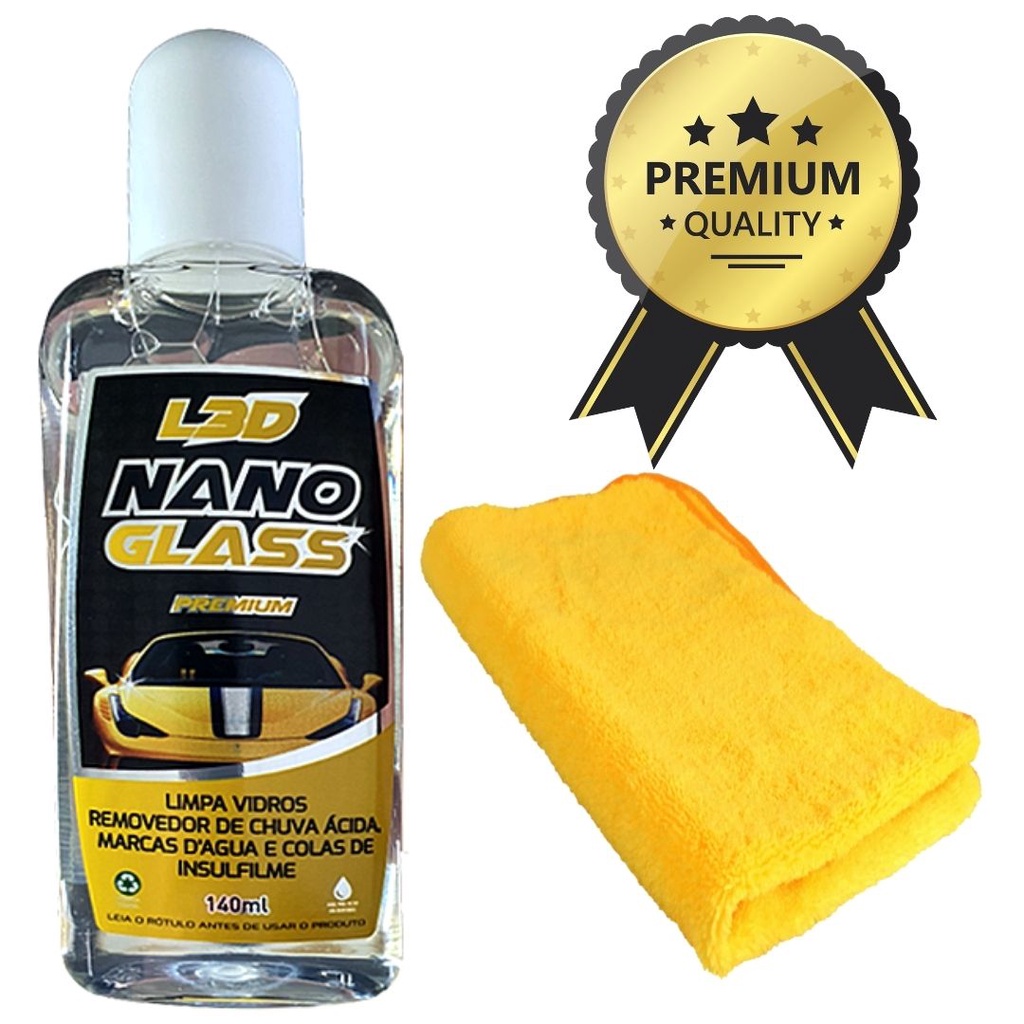 Removedor De Chuva Acida L3D Flanela de Microfibra Para Aplicação Do Produto