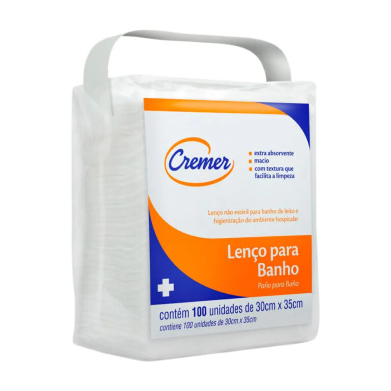 Lenço para Banho e Higiene Cremer com 100 Unidade
