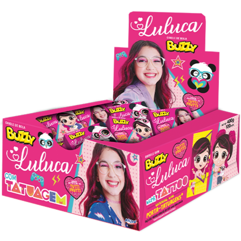 Chiclete Luluca Tutti Frutti 400g C/90 Buzzy