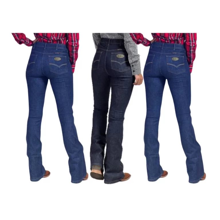 Kit com 3 Calças Jeans Country Feminina Marca Est