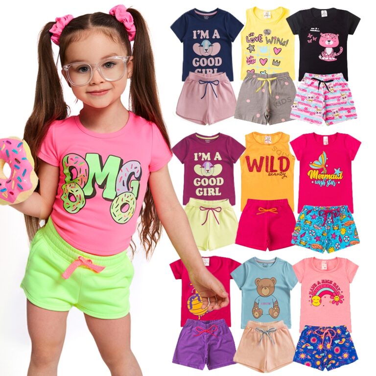 Kit 10 Peças Roupa Infantil Menina Conjunto Verã