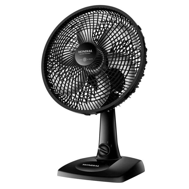 Ventilador de mesa 30 cm 6 pás com 3 velocidades 