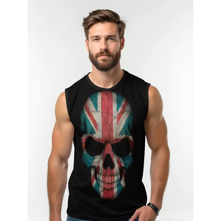 Camiseta Dry Fit Masculina UV 50+ Caveira Reino Es