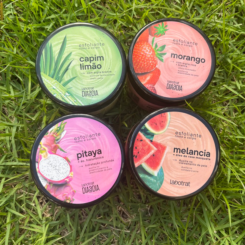 Esfoliante Corporal e Facial Labotrat 300g e 150g Skincare Pele Macia Remove Células Mortas corpo e