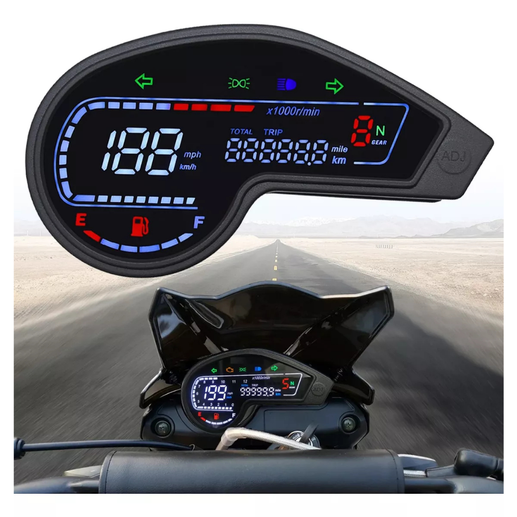 Honda NXR125 NXR150 bros150 ES KS MIX 2003-2014 Xr250 Crm250 Baja250 XTZ125 Digital LCD Odômetro Vel