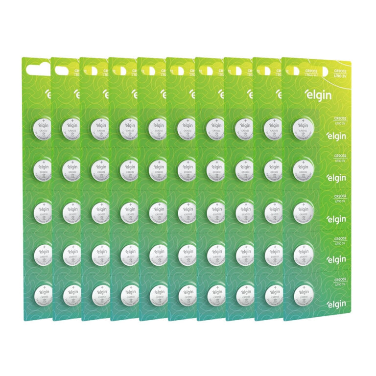 Kit Blister Cartela 50 Unidades Pilhas Moeda Cr203