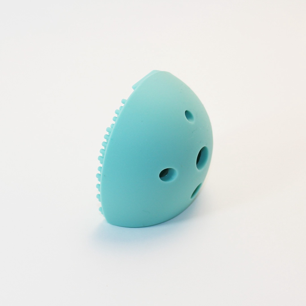 Suporte e Limpador de Pincel em Silicone – verde