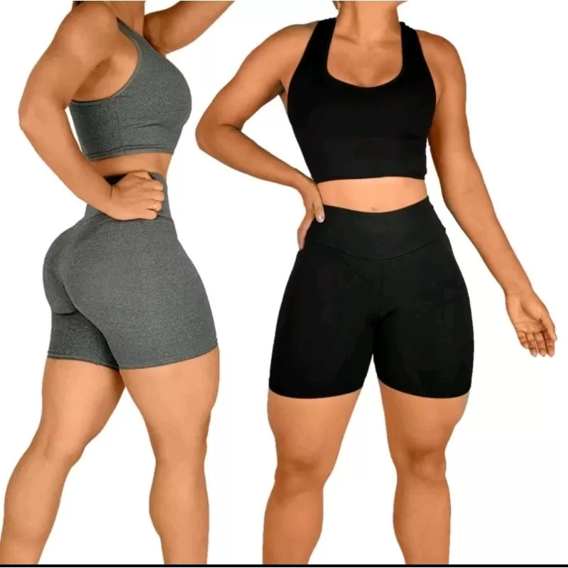 Conjunto Shorts e Top Suplex Academia Fitness Veste do 38 a 42