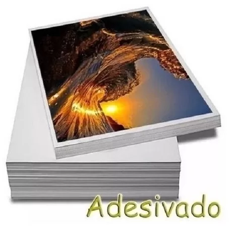 Papel Fotográfico Adesivo 115g 100 Folhas A4 Glos