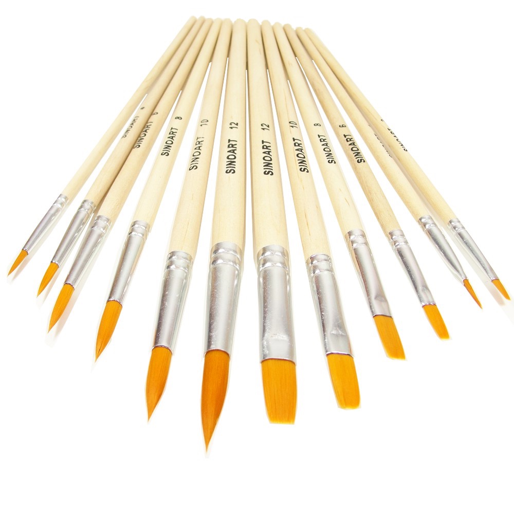Kit de Pincéis Sinoart 12 Unidades Sortidos