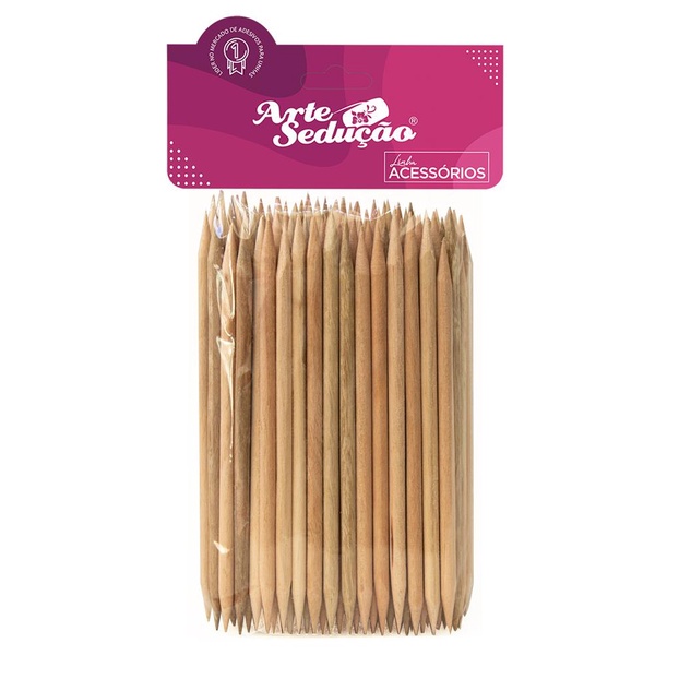 Palito Jatobá 2 Pontas Limpeza Com 100 Unidades, 
