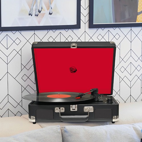 Vitrola Maleta Retrô Toca Discos De Vinil Antigo 