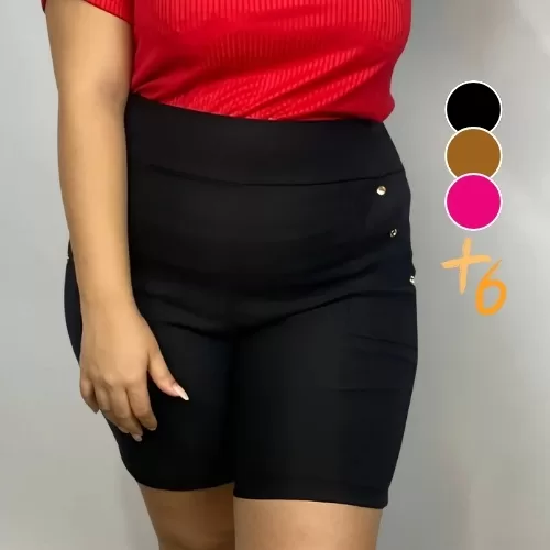 Short Feminino Plus Size Short Bengaline Plus Size