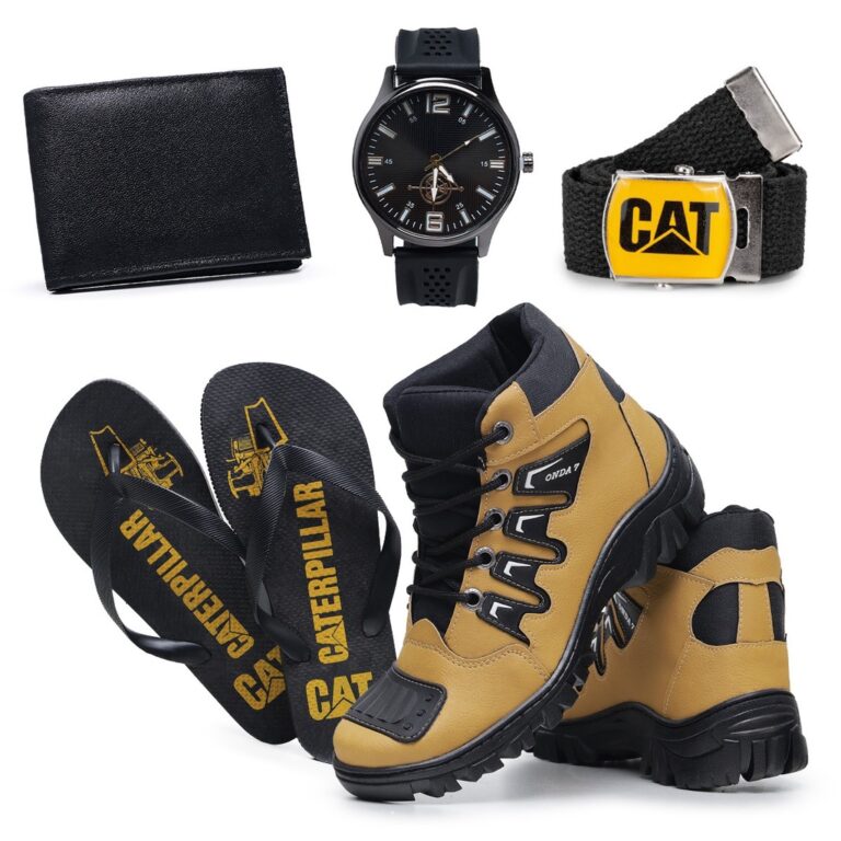 Kit Coturno Masculino Caterpillar Conforto Extreme