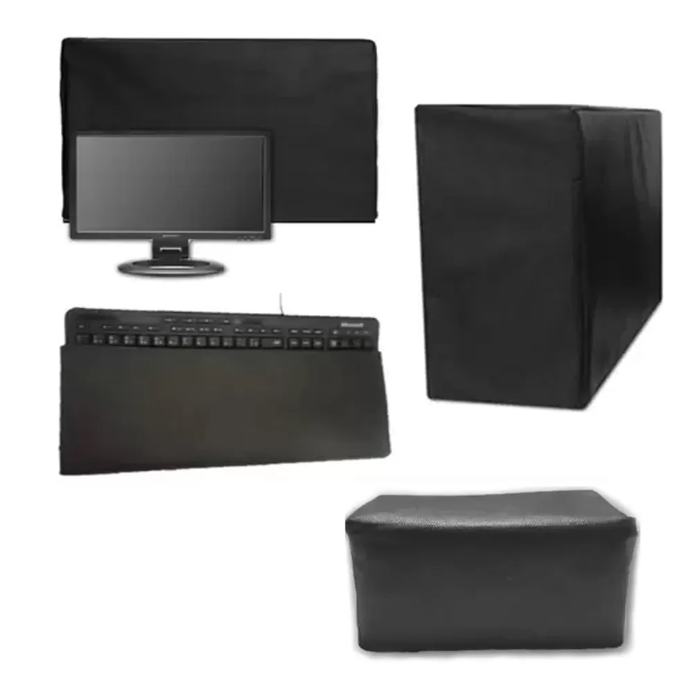 Kit de Capas para PC com 6 Peças Monitor estabilizador CPU Mouse Impressora Teclado